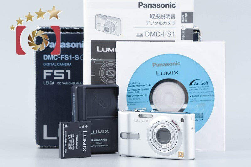 Panasonic LUMIX DMC-FS1 Silver 6.0 MP Digital Camera w/ Box from Japan
