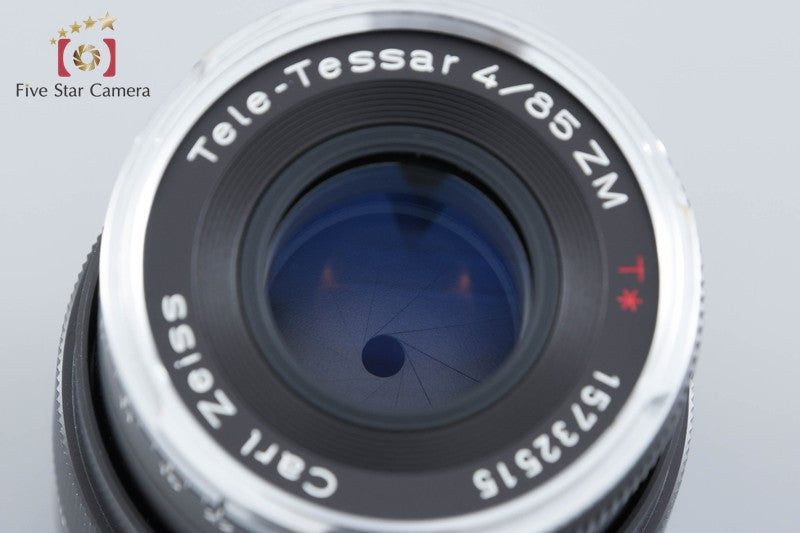 Carl Zeiss Tele-Tessar 85mm f/4 ZM T* Black w/ Box