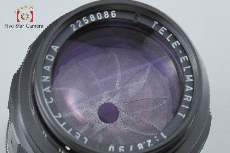Leica TELE-ELMARIT 90mm f/2.8 Canada 1st Black FAT from Japan