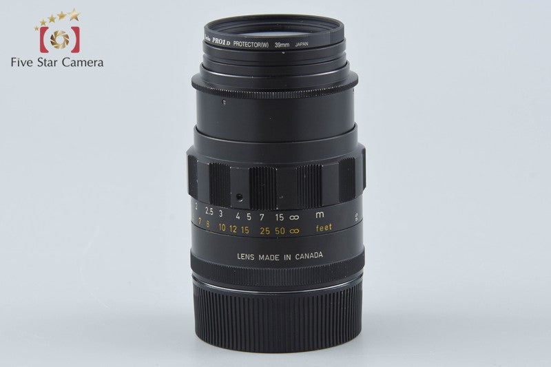Leica TELE-ELMARIT 90mm f/2.8 Canada 1st Black FAT from Japan