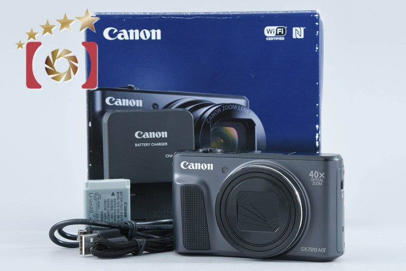 Canon PowerShot SX720 HS Black 20.3 MP Digital Camera w/ Box