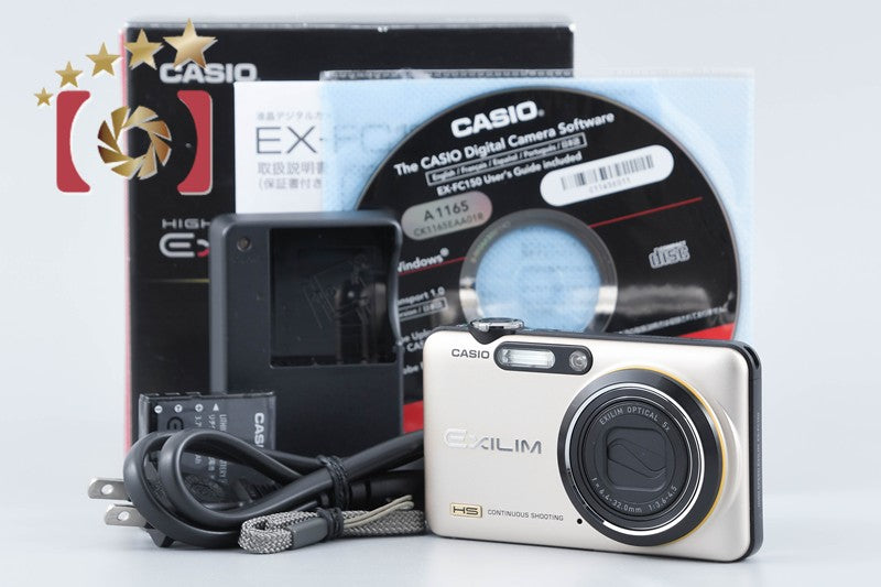 Casio HIGH SPEED EXILIM EX-FC150 Gold 10.1 MP Digital Camera w/ Box