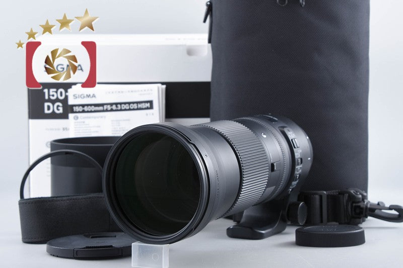 Sigma 150-600mm f/5-6.3 DG OS HSM Contemporary for Canon w/ Box