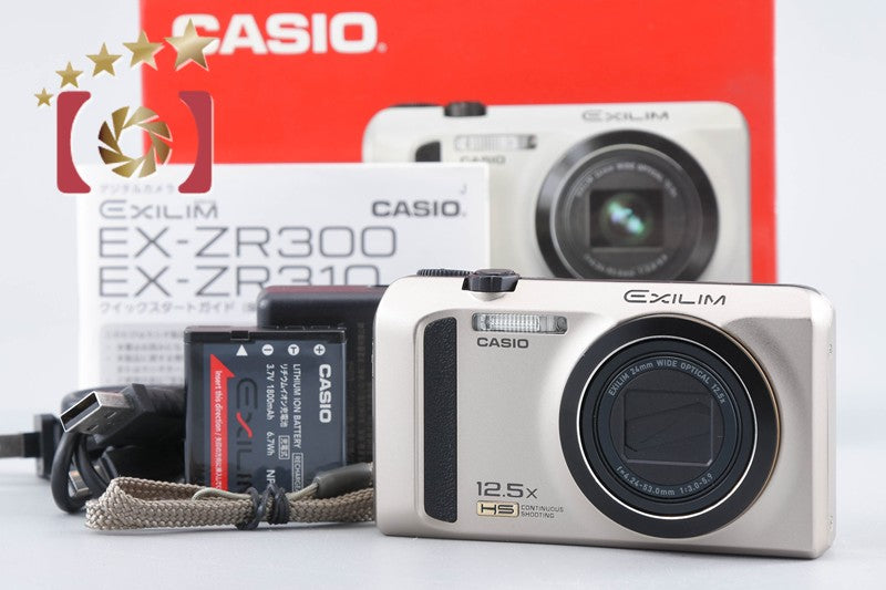 Casio EXILIM EX-ZR310 Gold 16.1 MP Digital Camera w/ Box