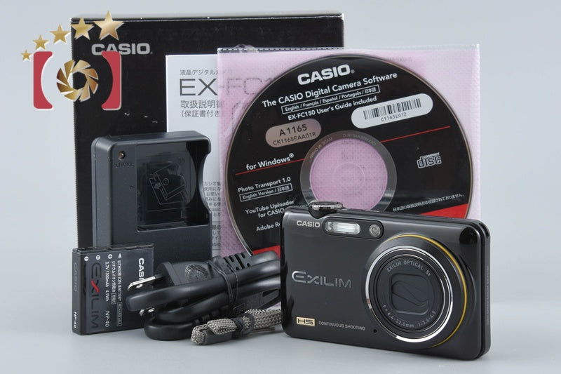 Casio HIGH SPEED EXILIM EX-FC150 Black 10.1 MP Digital Camera w/ Box