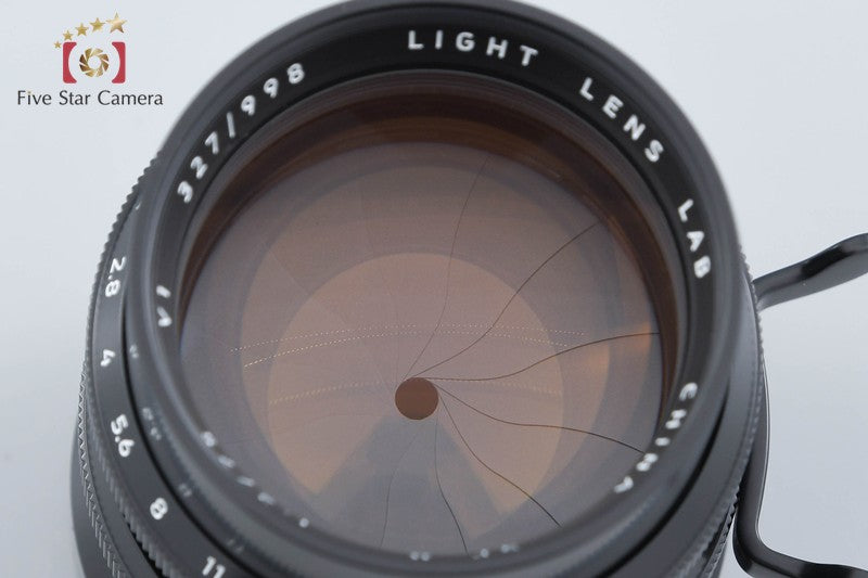 LIGHT LENS LAB M SP II 75mm f/2 Black Leica M Mount w/ Box