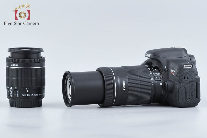 "Count 1,405" Canon EOS Kiss X8i / Rebel T6i / 750D 24.2 MP 18-55 55-250 Lenses