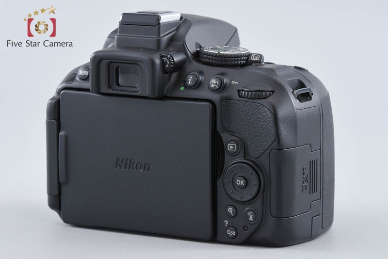 "Count 4,155" Nikon D5300 Black 24.2 MP DSLR AF-P 18-55 70-300 VR Lenses w/ Box