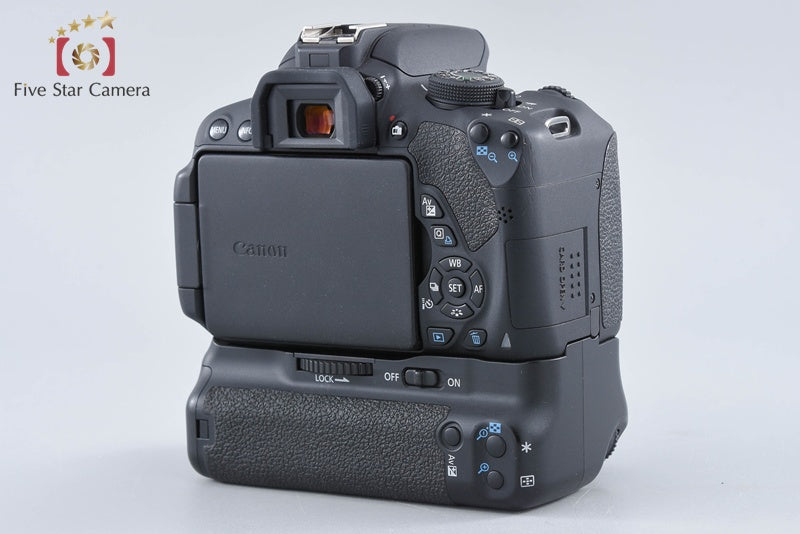 "Count 4,125" Canon EOS Kiss X7i / Rebel T5i / 700D 18.0 MP + BG-E8 Battery Grip