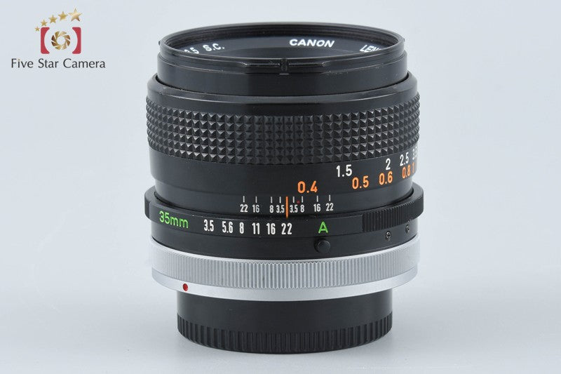 Canon FD 35mm f/3.5 S.C.