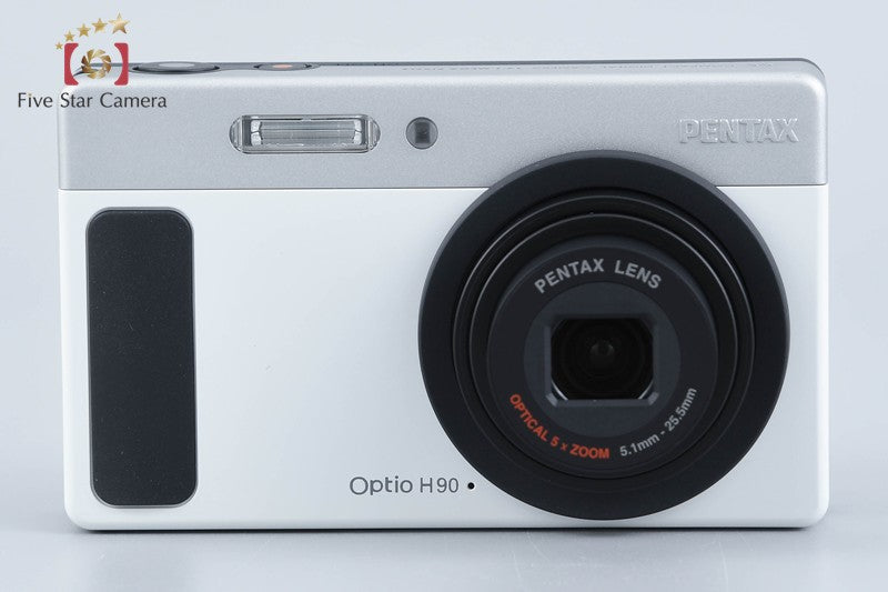 PENTAX Optio H90 Ceramic White 12.1 MP Digital Camera w/ Box