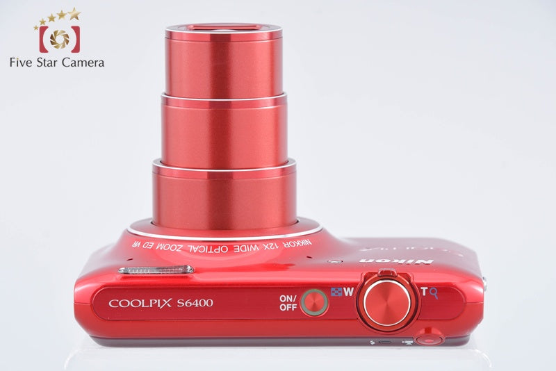 Nikon COOLPIX S6400 Glossy Red 16.0 MP Digital Camera from Japan