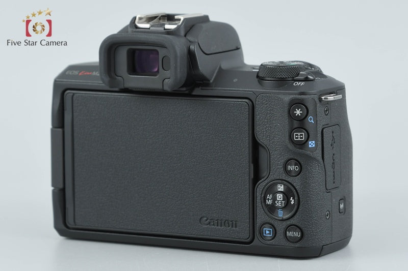 Count 2,000 Canon EOS Kiss M2 Black 24.1 MP EF-M 15-45 IS STM Lens from Japan