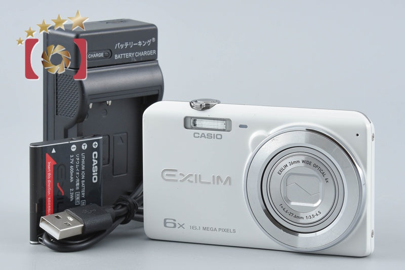 Casio EXILIM EX-ZS25 White 16.1 MP Digital Camera from Japan