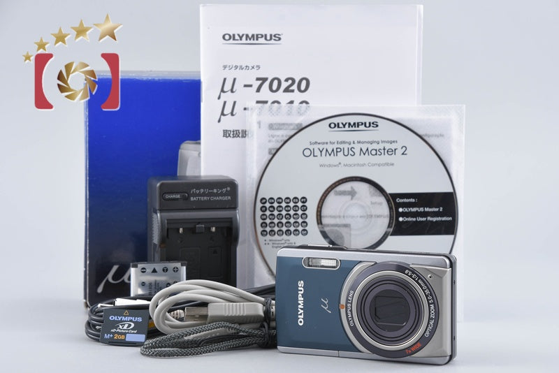 Olympus μ-7020 Dark Gray 12.0 MP Digital Camera w/ Box