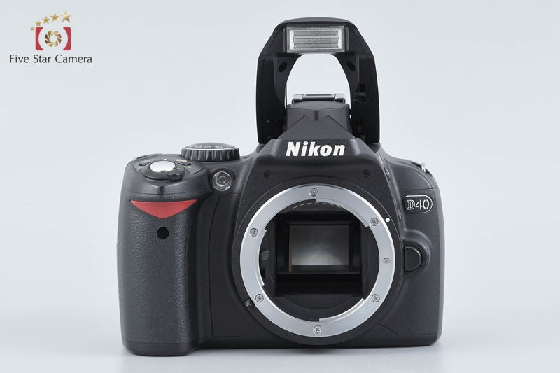 "Shutter count 5,124" Nikon D40 Black 6.1 MP DSLR AF-S DX 18-55 55-200 Lenses