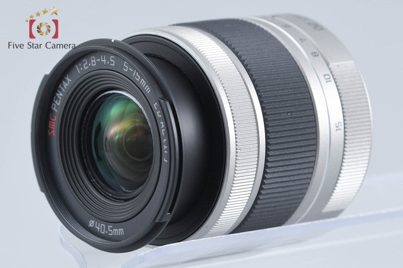 "Shutter count 1,550" PENTAX Q10 Silver 12.4 MP Digital Camera 5-15 Lens