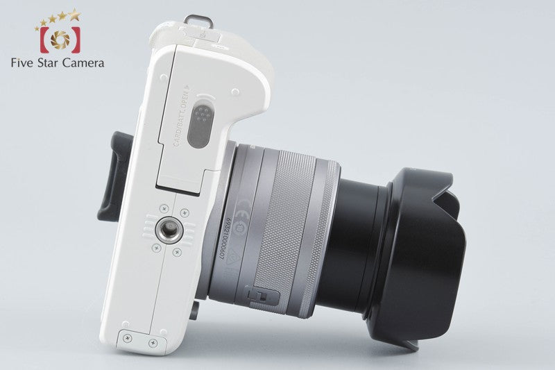 Canon EOS Kiss M / M50 White 24.0 MP 15-45 IS STM Lens