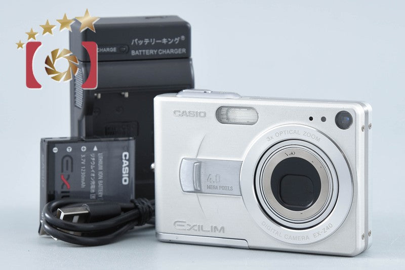 Casio EXILIM EX-Z40 Silver 4.0 MP Digital Camera from Japan