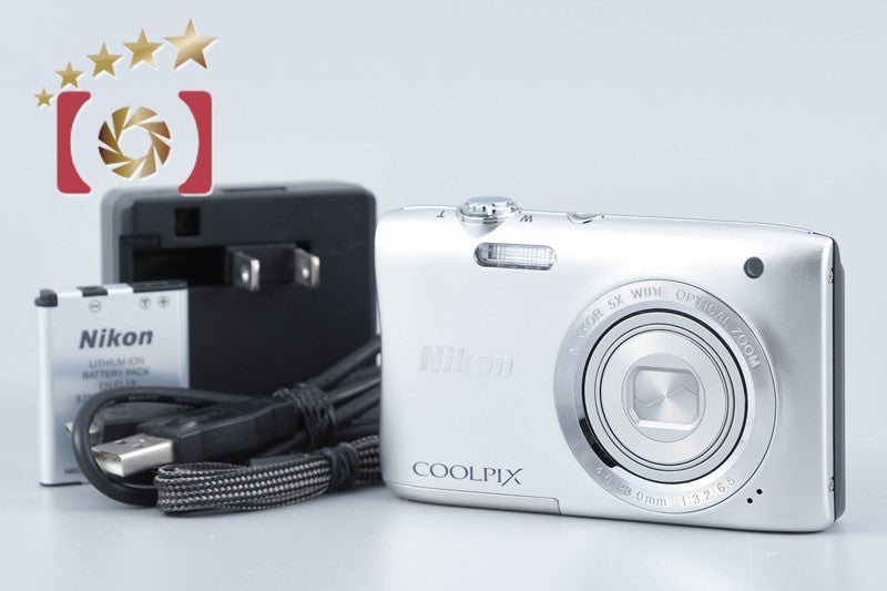 Nikon COOLPIX S2900 Silver 20.1 MP Digital Camera from Japan