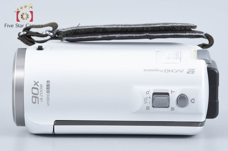 Panasonic HC-V360M 16GB 90x Zoom 2.2 MP White Digital HD Camcorder from Japan