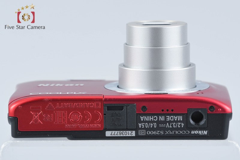 Nikon COOLPIX S2900 Red 20.1 MP Digital Camera from Japan
