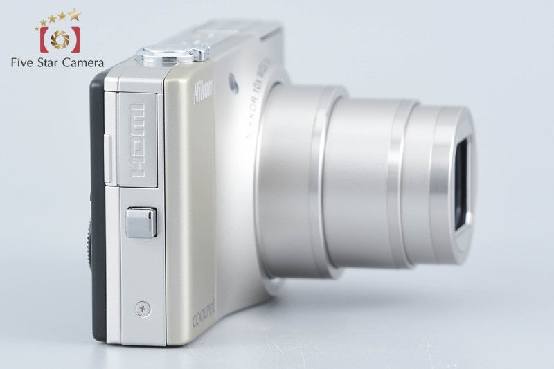 Nikon COOLPIX S8000 Champagne Silver 14.2 MP Digital Camera from Japan
