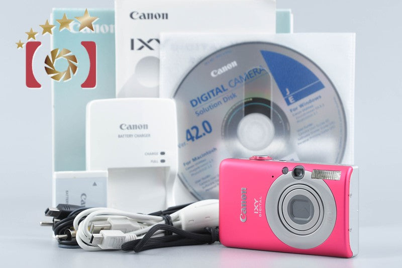 Canon IXY Digital 110 IS Red 10.0 MP Digital Camera w/ Box from Japan