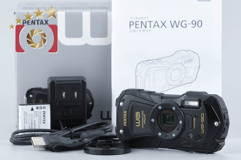 "Count 1,614" Ricoh PENTAX WG-90 Black 16.0 MP Waterproof Action Camera w/ Box