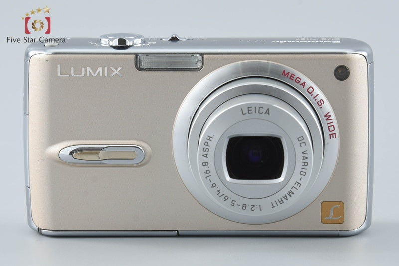 Panasonic LUMIX DMC-FX07 7.2 MP Gloss Gold Digital Camera from Japan