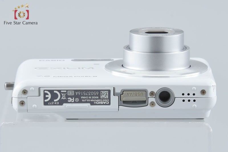 CASIO EXILIM EX-Z77 White 7.2 MP Digital Camera from Japan
