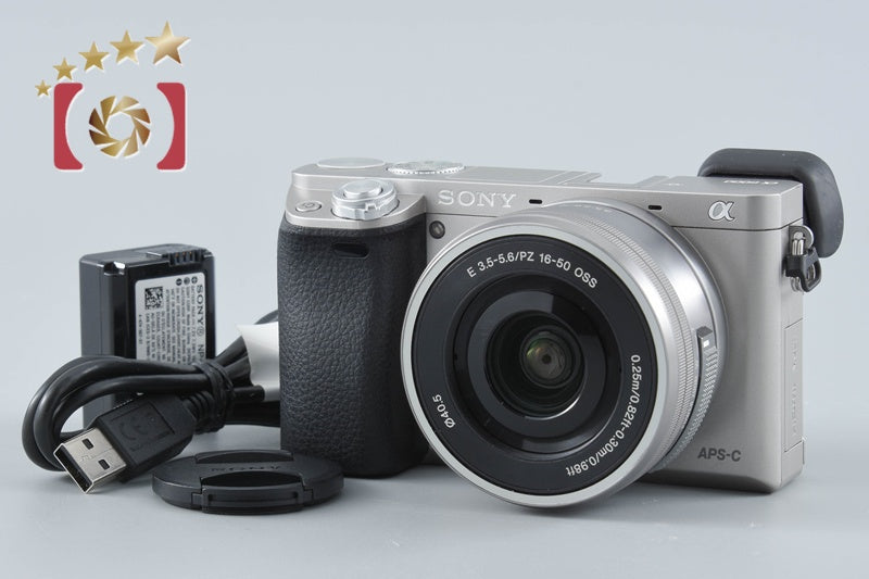 "Count 2,540" Sony α6000 ILCE-6000 White 24.3 MP 16-50 Lens International Model