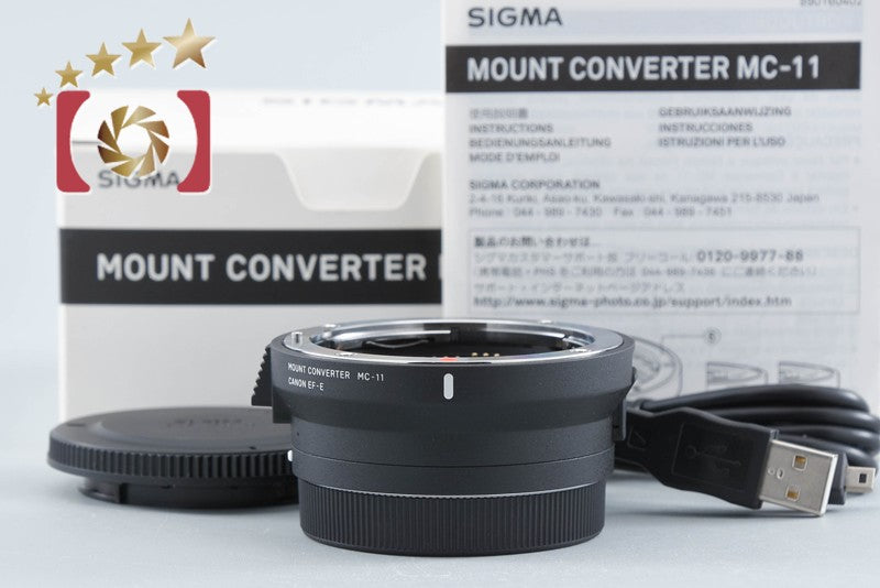 Sigma Mount Converter MC-11 for Canon EF-Mount Lens to Sony E Mount w/ Box