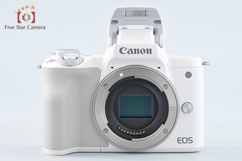 "Count 2,000" Canon EOS Kiss M / M50 White 24.0 MP 15-45 55-200 IS STM Lenses