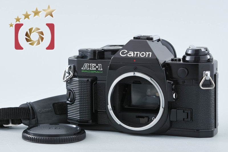 Canon AE-1 PROGRAM Black 35mm SLR Film Camera Body from Japan