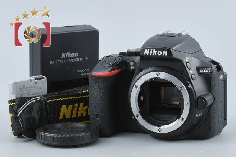 Nikon D5500 Black 24.2 MP Digital SLR Camera Body from Japan