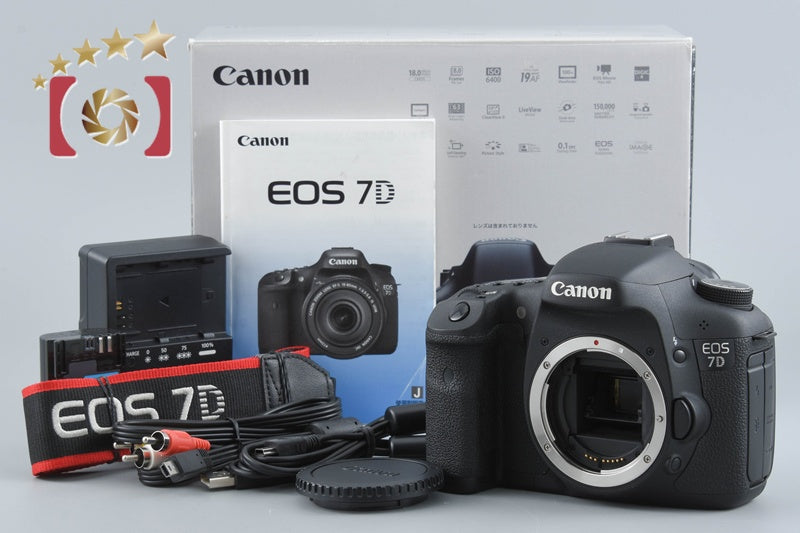 "Shutter count 4,819" Canon EOS 7D 18.0 MP Digital SLR Camera Body w/ Box