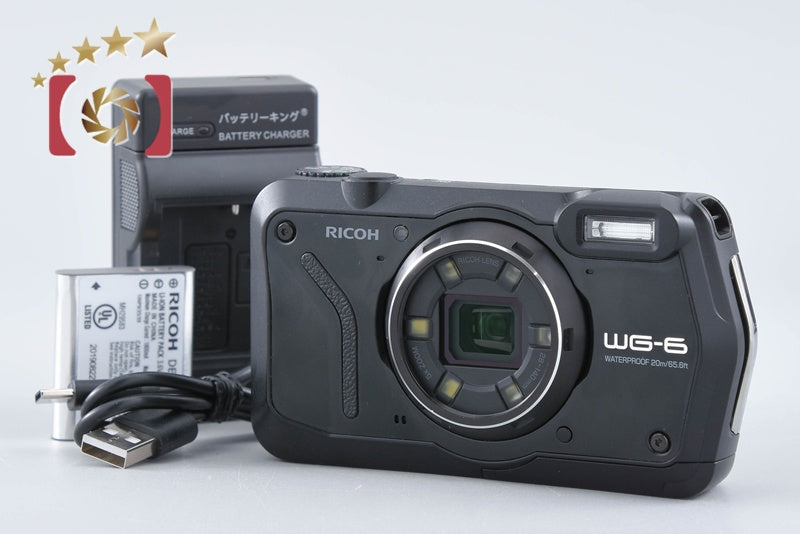 "Shutter count 557" Ricoh Pentax WG-6 Black 20.0 MP Waterproof Action Camera
