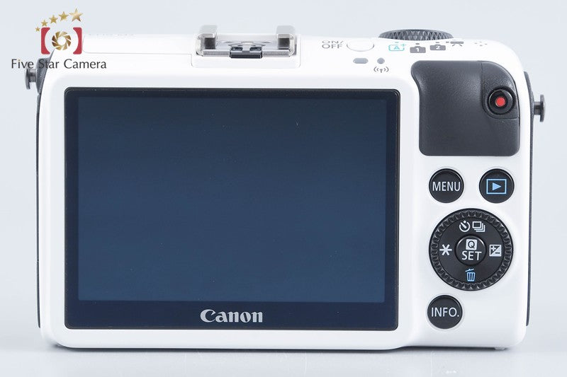 Canon EOS M2 White 18.0 MP Digital Mirrorless Camera EF-M 22mm Lens from Japan