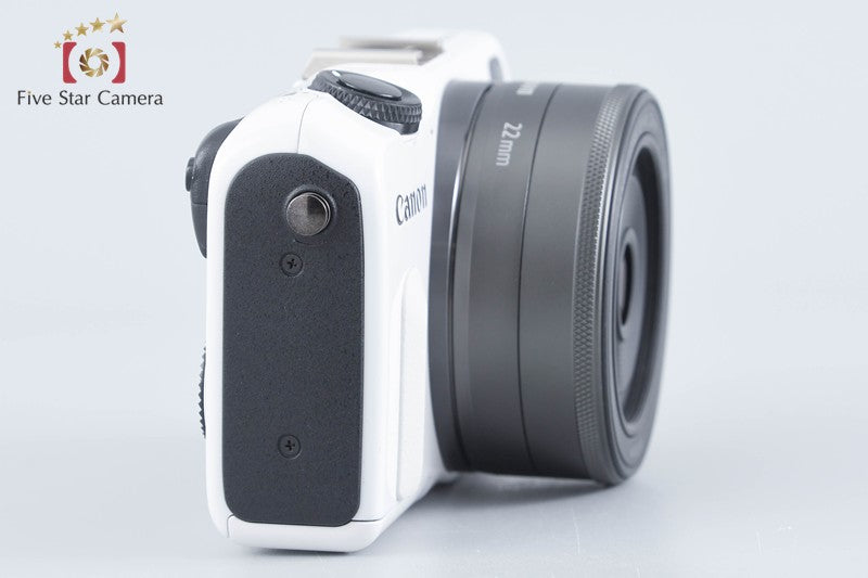 Canon EOS M2 White 18.0 MP Digital Mirrorless Camera EF-M 22mm Lens from Japan