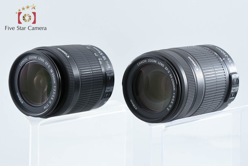 Canon EOS Kiss X7 / Rebel SL1 / 100D 18.0 MP 18-55 55-250 Lenses from Japan