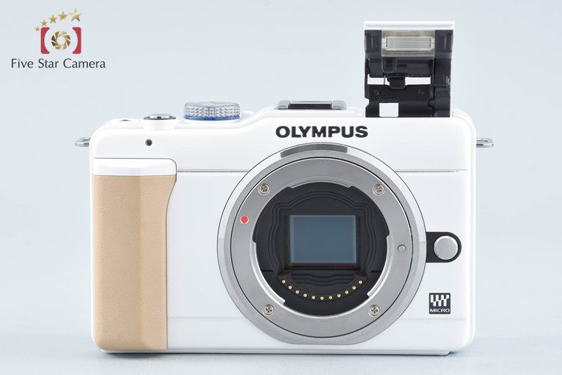 "Count 2,383" Olympus PEN Lite E-PL1s White 12.3 MP 14-42 Lens from Japan