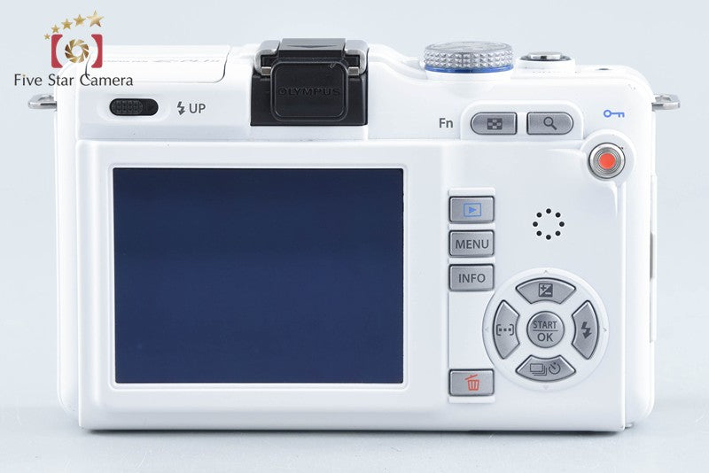 "Count 2,383" Olympus PEN Lite E-PL1s White 12.3 MP 14-42 Lens from Japan