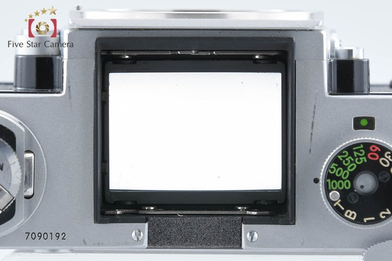 Nikon F Eye Level Silver Mid Model 35mm SLR Film Camera Body from Japan
