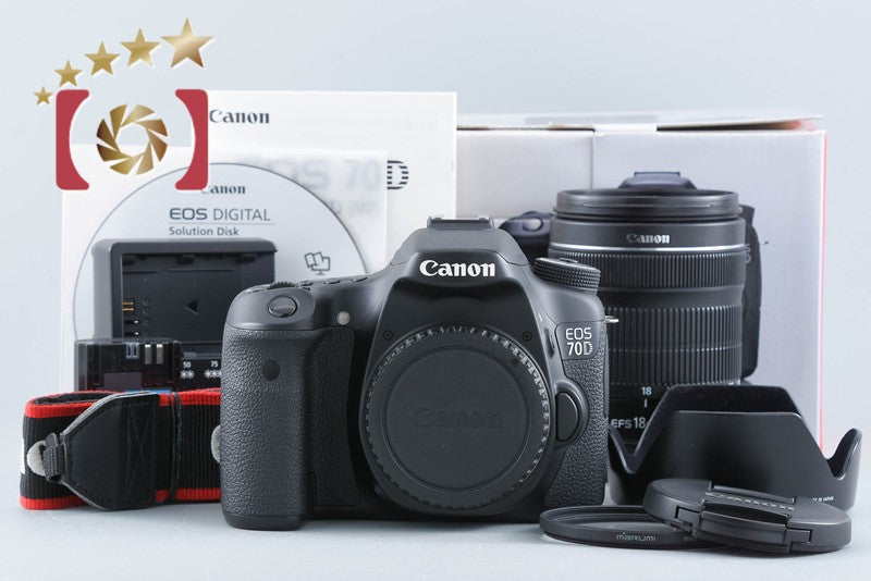 Canon EOS 70D 20.2 MP DSLR EF-S 18-135 IS STM Lens w/ Box from Japan