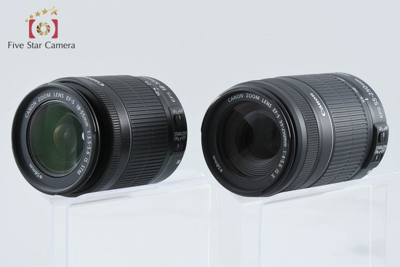 Canon EOS Kiss X7 / Rebel SL1 / 100D 18.0 MP 18-55 55-250 Lenses from Japan