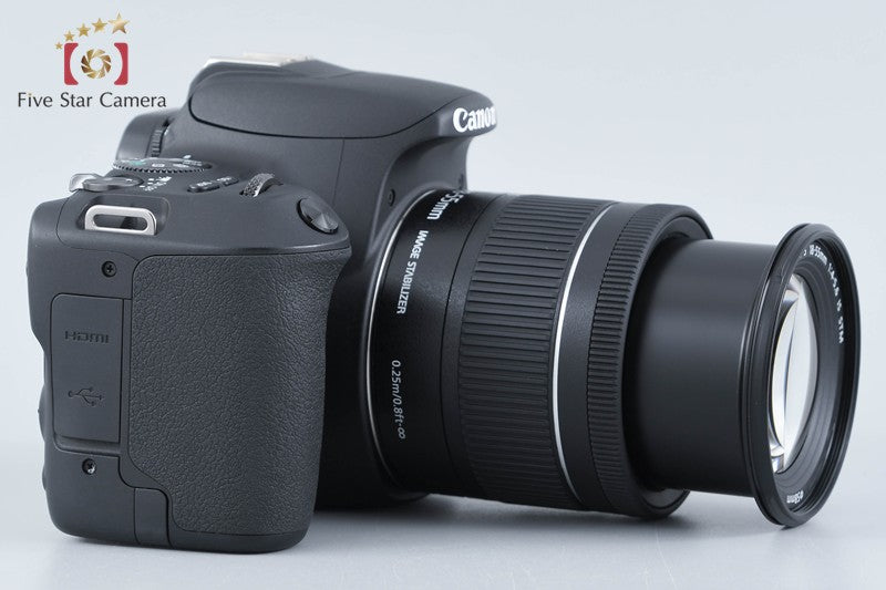 Canon EOS Kiss X9 / Rebel SL2 / 200D Black 24.2 MP 18-55 IS STM Lens from Japan