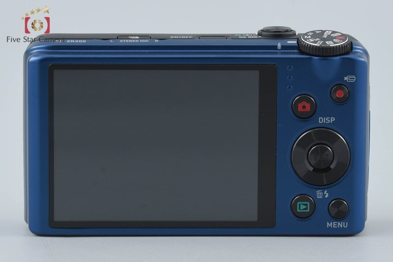 Casio EXILIM EX-ZR200 Blue 16.1 MP Digital Camera from Japan
