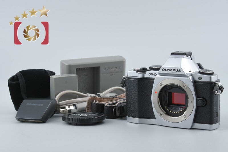 "Count 1,527" Olympus OM-D E-M5 Silver 16.0 MP Digital Camera Body from Japan