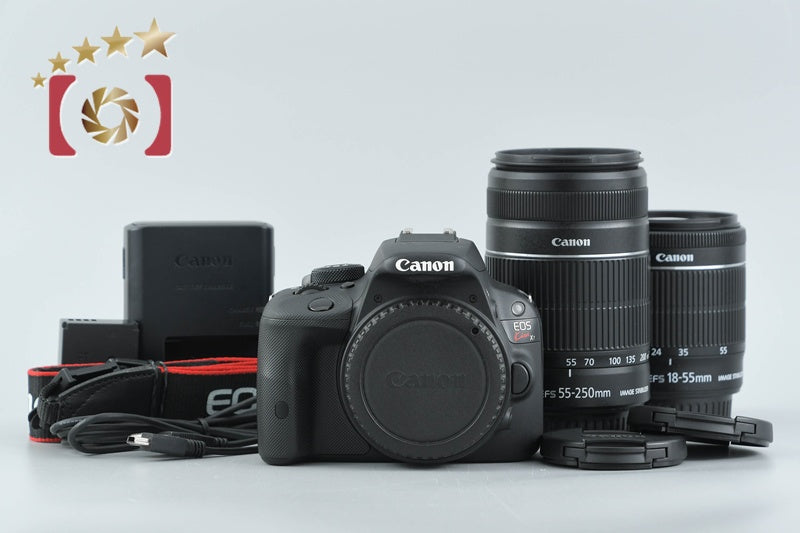 Canon EOS Kiss X7 / Rebel SL1 / 100D 18.0 MP 18-55 55-250 Lenses from Japan